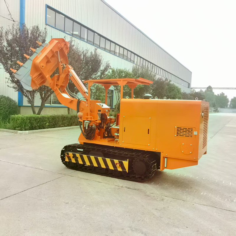 Máy xúc đá dỡ hàng bên hông