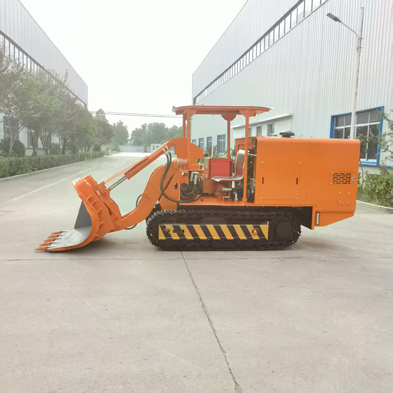 Горнодобывающий погрузчик для разгрузки горных пород