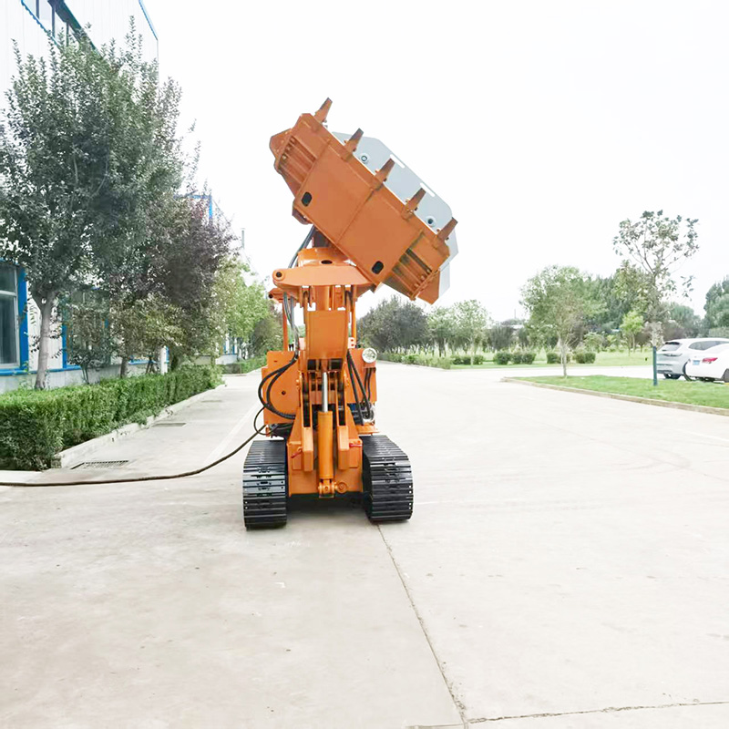 Soluciones de cargadoras de rocas con descarga lateral