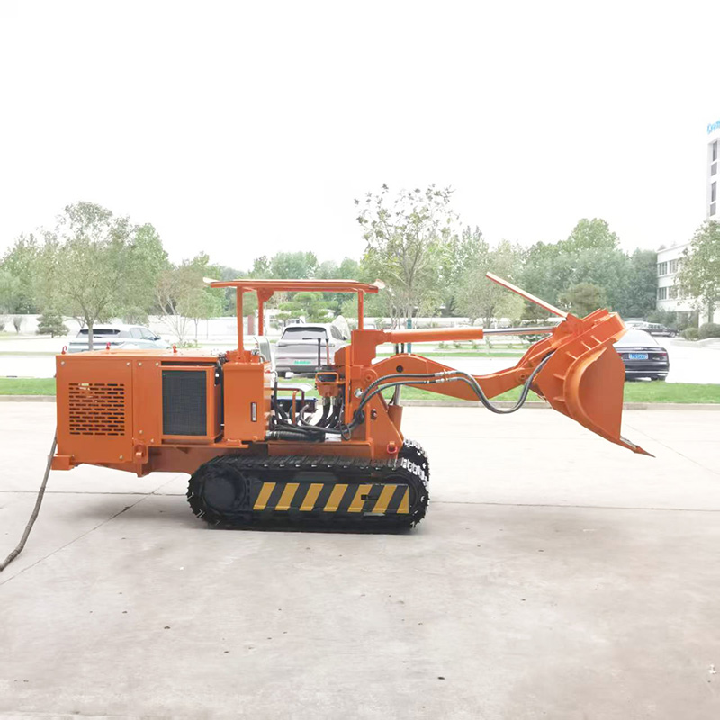 Máy xúc lật đá tự đổ bên hông dành cho kỹ sư