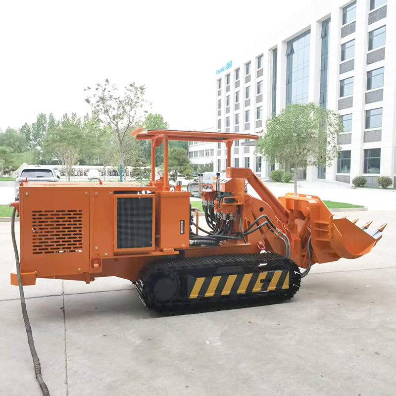 Máy xúc lật đá tự đổ bên hông dành cho kỹ sư