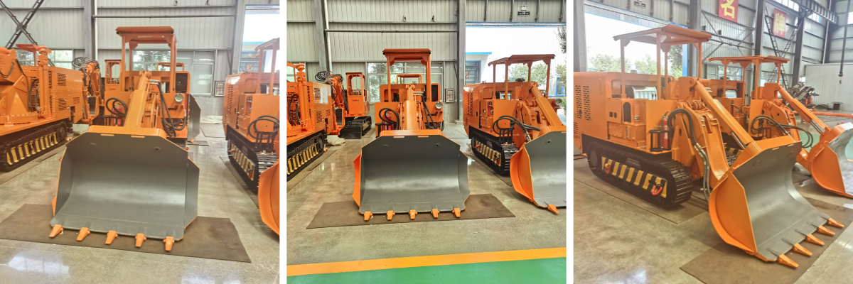 Side Dump Rock Loader