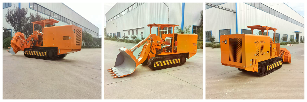 Máy xúc đá dỡ hàng bên mỏ đá.jpg