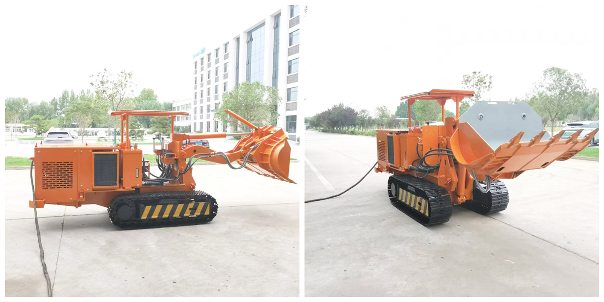 Погрузочная машина с боковой разгрузкой породы Погрузочная машина с боковой разгрузкой породы